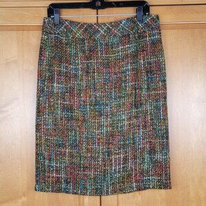 Coldwater Creek Multicolor Bouclé A-Line Skirt - 10